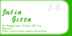 julia gitta business card